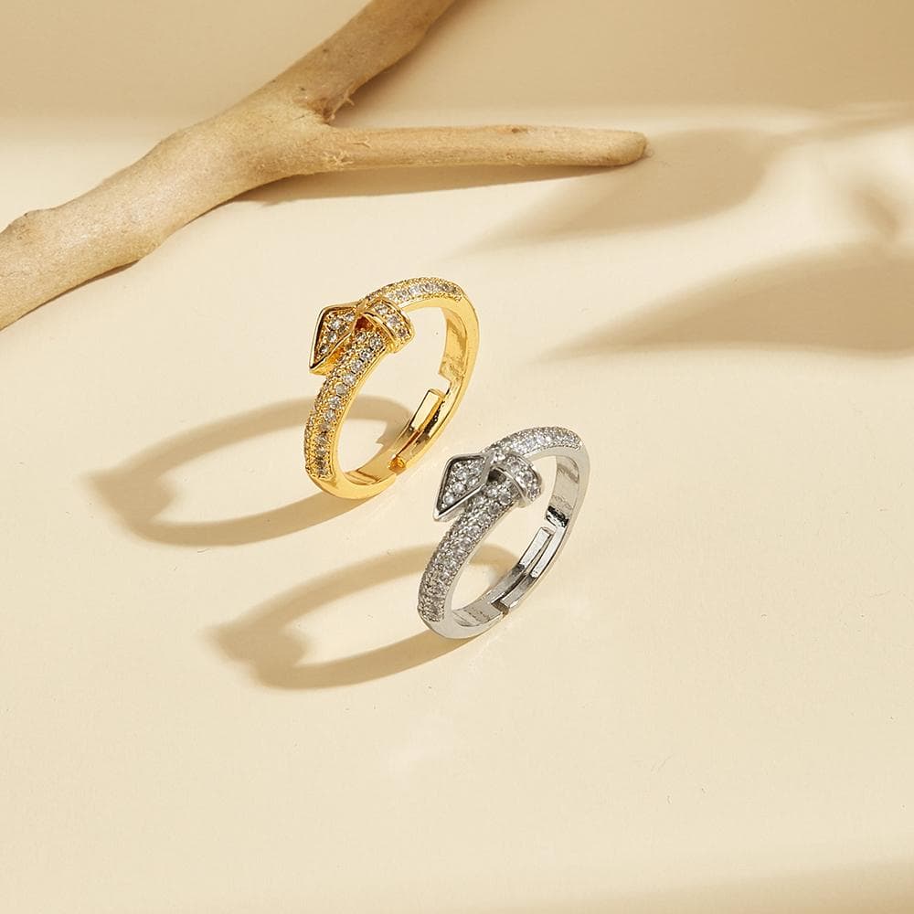 Crystal Nail Design Adjustable Ring, Fashion & Accessories product